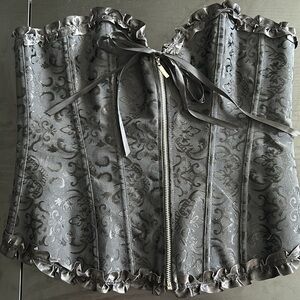 Black Adore Me Corset with ruffles